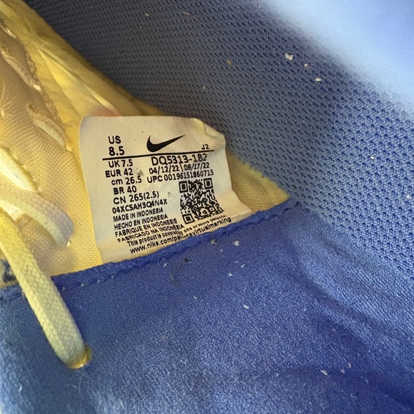 Men's Nike Zoom Mercurial Vapor 15 Academy CR7IC Azulejo Blue SoccerShoes Sz 8.5 - Picture 6 of 16